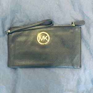 Michael Kors Black Wristlet Clutch